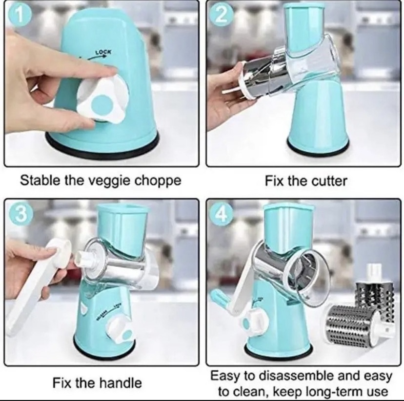 Vegetable Chopper, Slicer, Cheese Grater, Nuts Grounder - photo 3