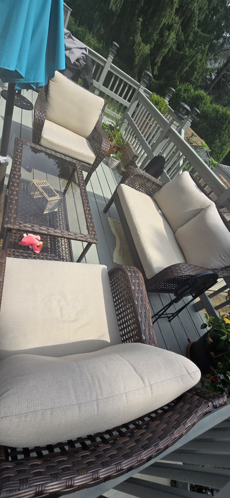 4 pc wicker patio furniture