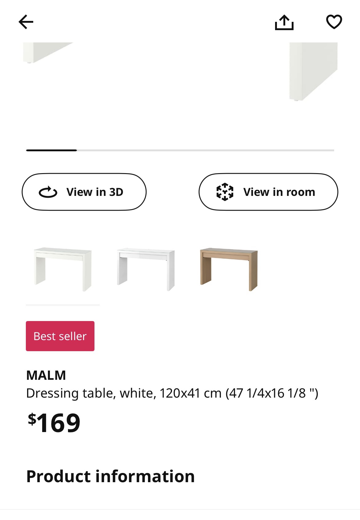 IKEA MALM Desk - photo 4