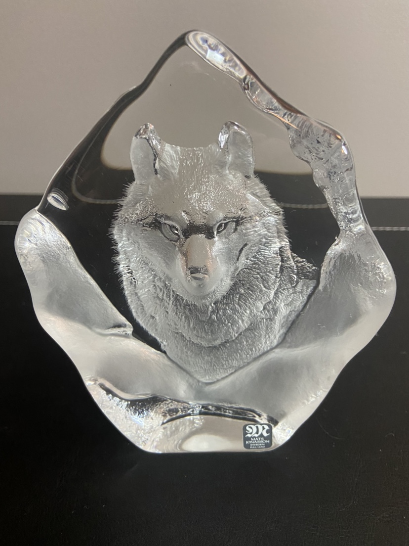 Mats Jonasson Wolf Crystal