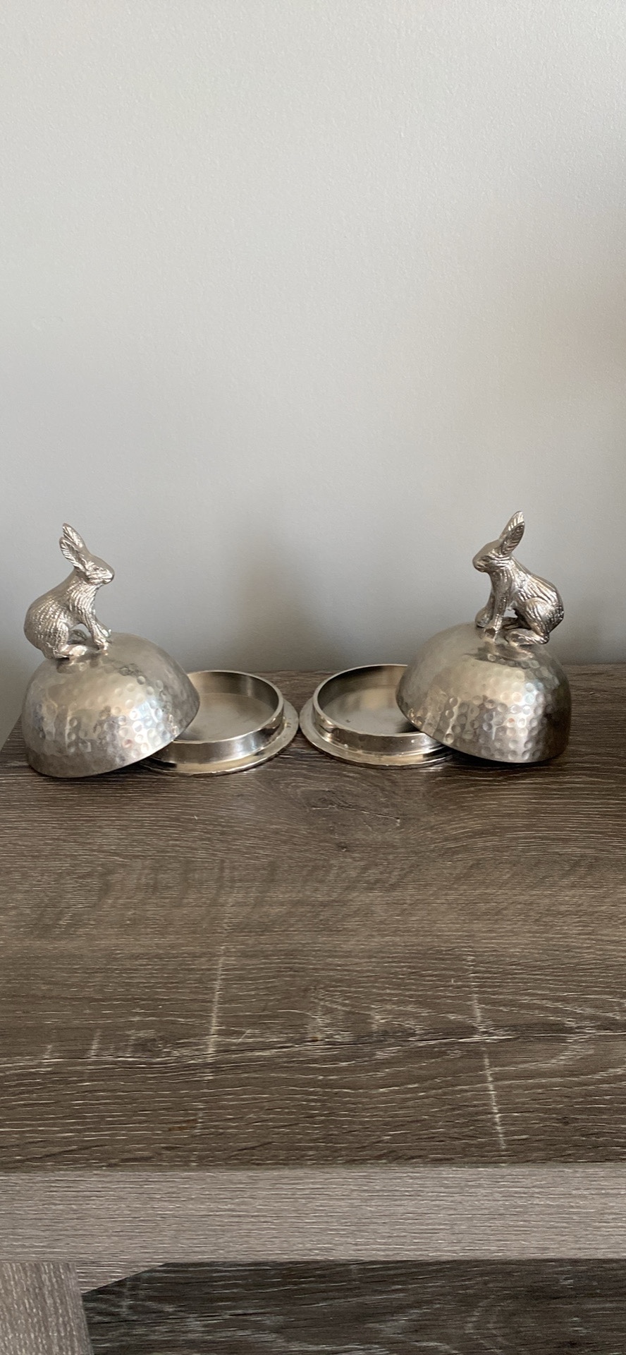 Silver Rabbit Lidded Dishes - photo 2