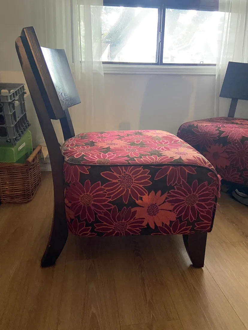 Pair of Floral Accent Chairs image indicator(2)