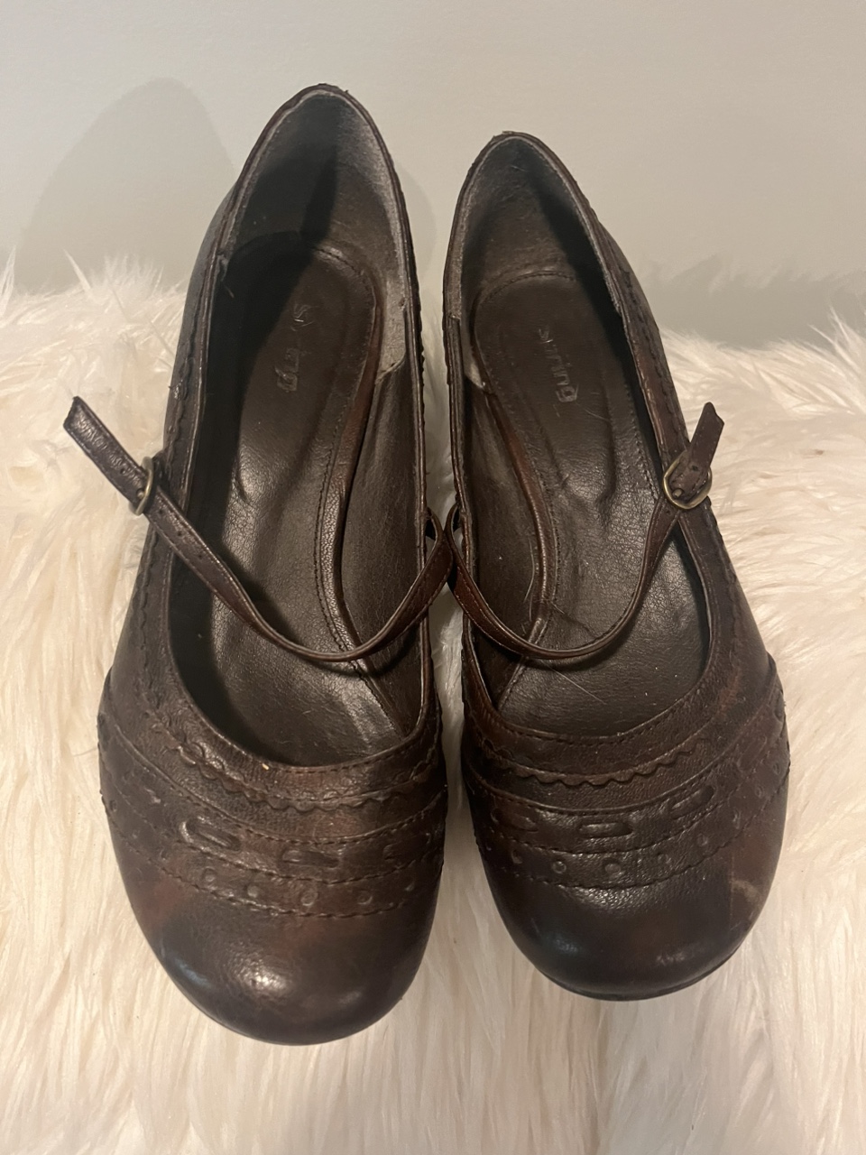 🧡 Brown Buckle Heels