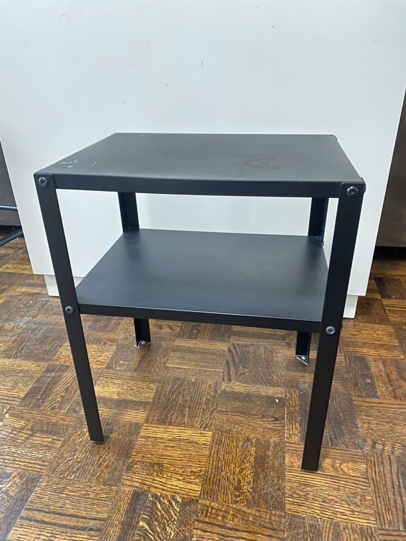 Black Metal End Table