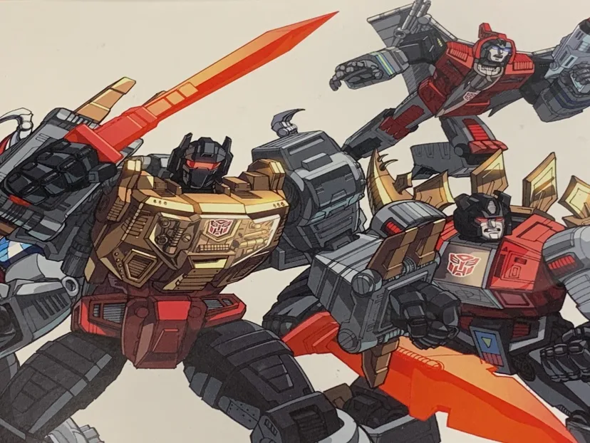 One framed 11x17 Dinobots Transformers Print. image indicator(3)