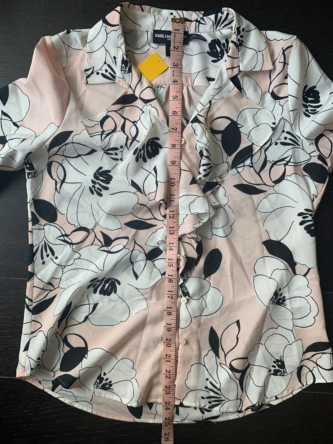 Karl Lagerfeld Pink Floral Blouse image indicator(8)