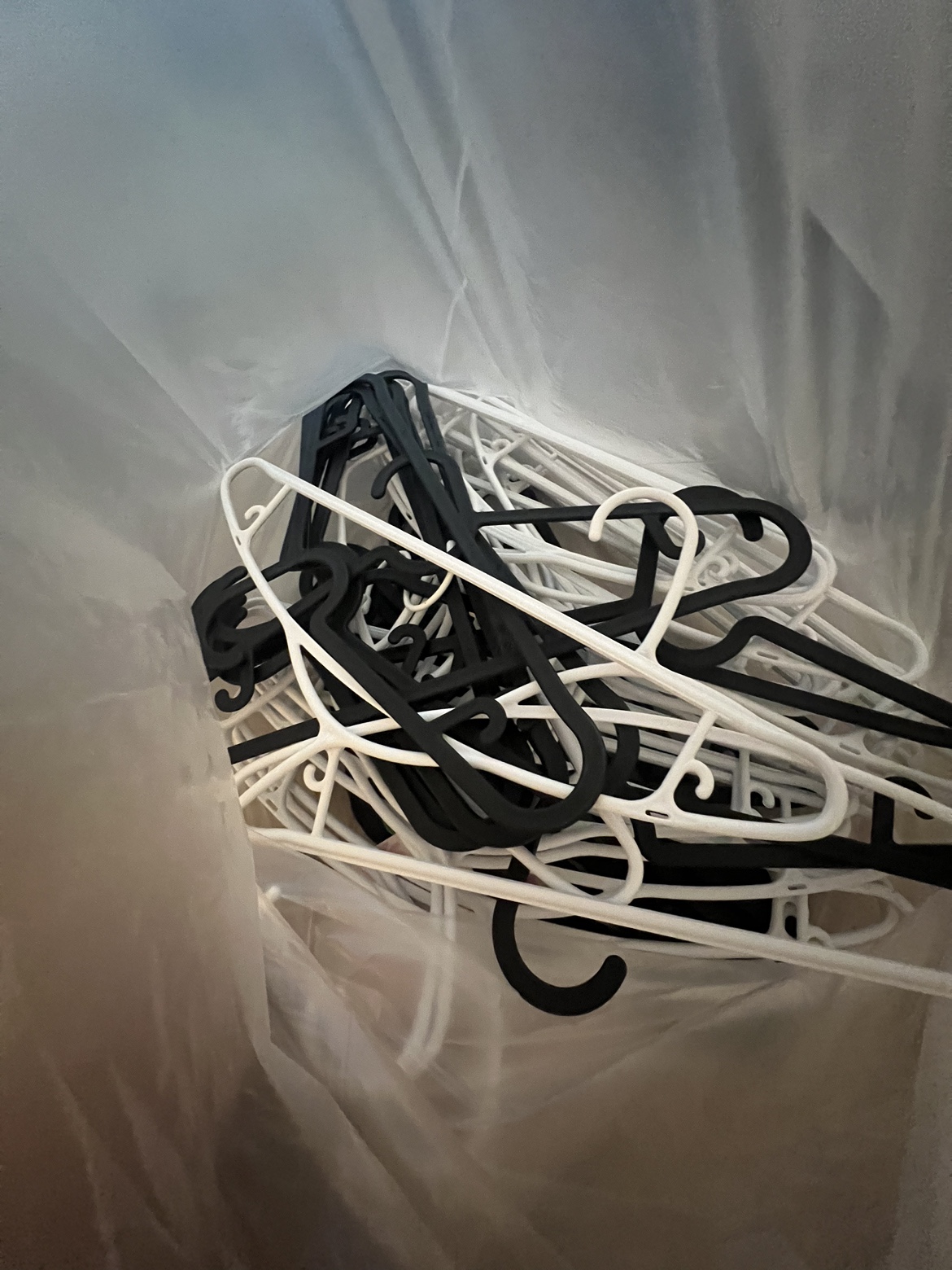 Black and White Hangers