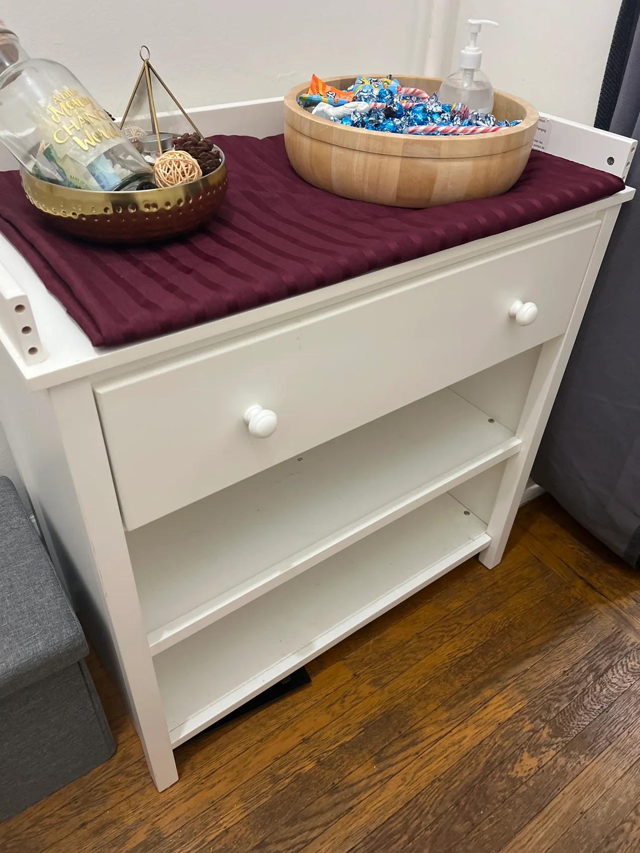White Changing Table