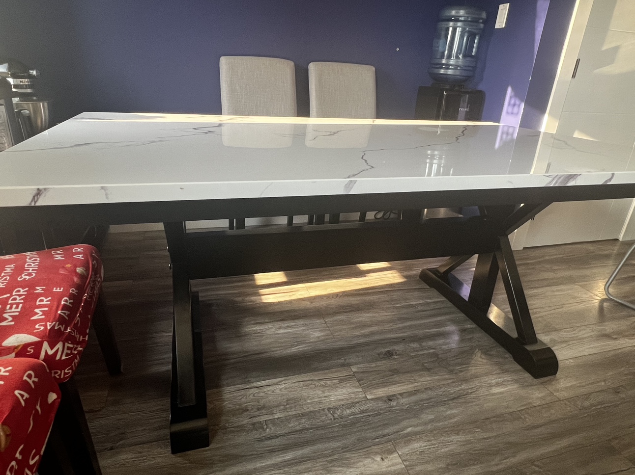 Dining Table with Marble Top