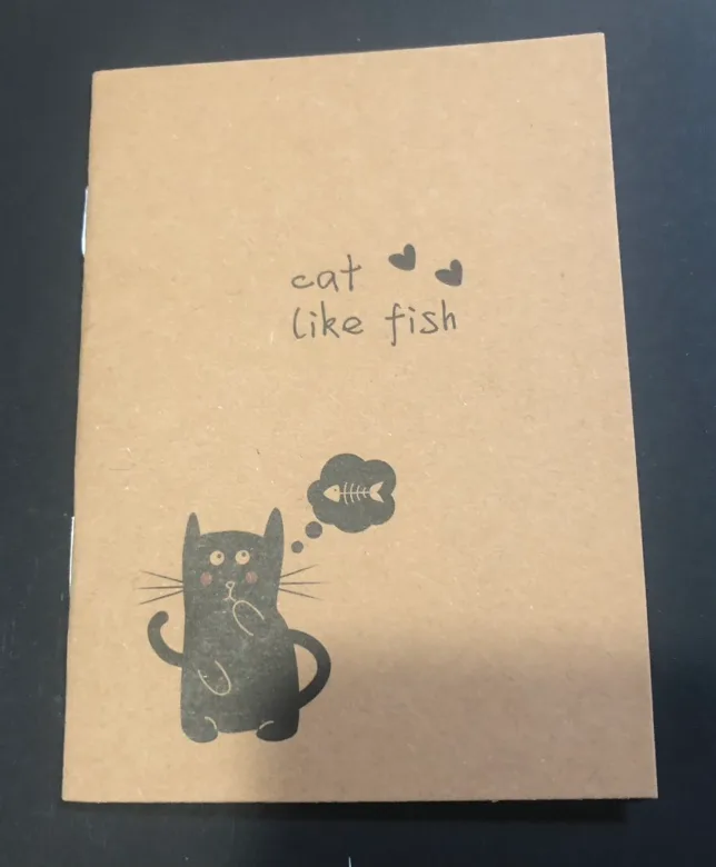 🆕 #freecycle Cat Like Fish Mini Notebook thumbnail