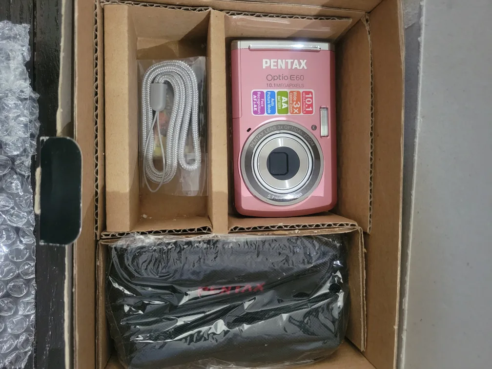 Pentax Optio E60 Digital Camera - Pink image indicator(3)