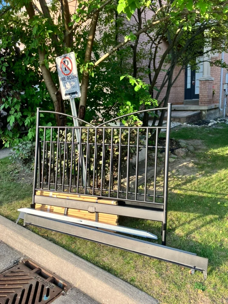 #freecycle IKEA Black Metal Bed Frame image indicator(2)