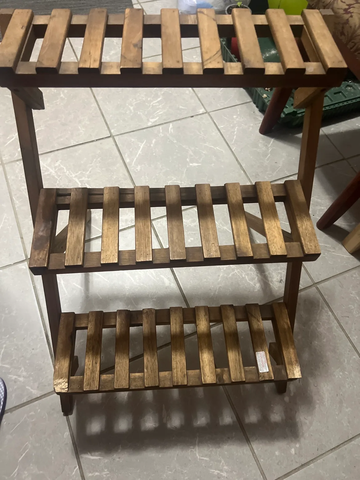Wooden Plant Stand #freecycle thumbnail