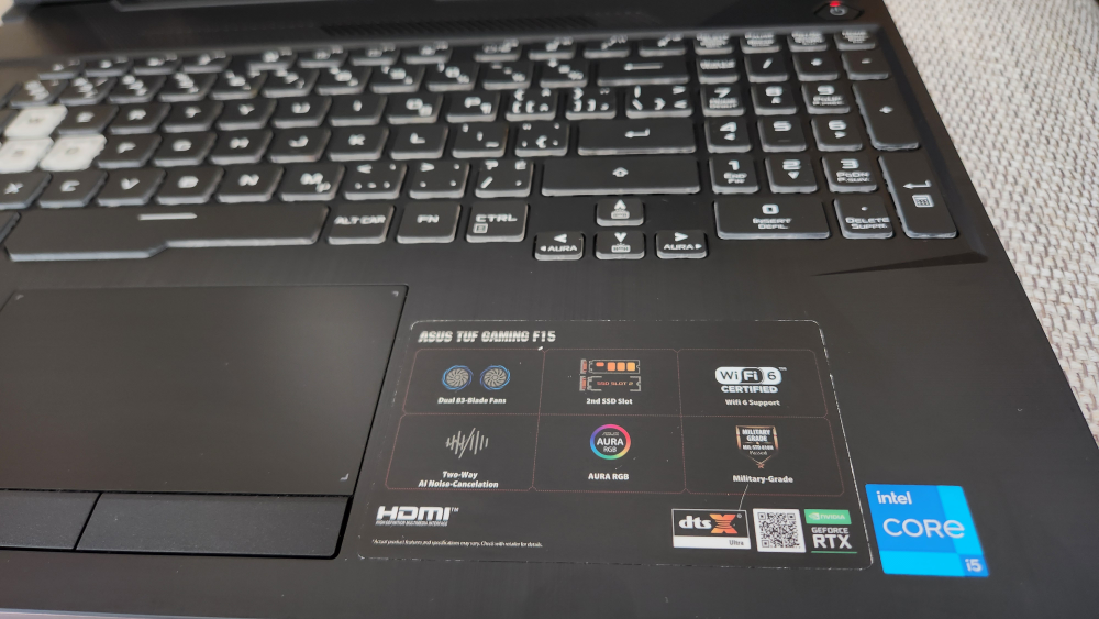 ASUS TUF F15 Gaming Laptop Computer - photo 5