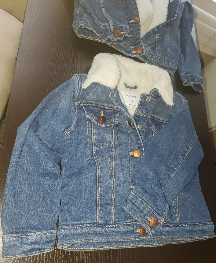 Old Navy Denim Jacket with Sherpa Lining for Kids image indicator(4)