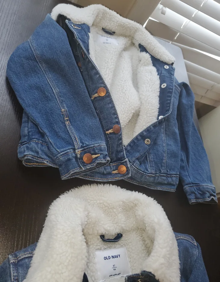 Old Navy Denim Jacket with Sherpa Lining for Kids image indicator(5)