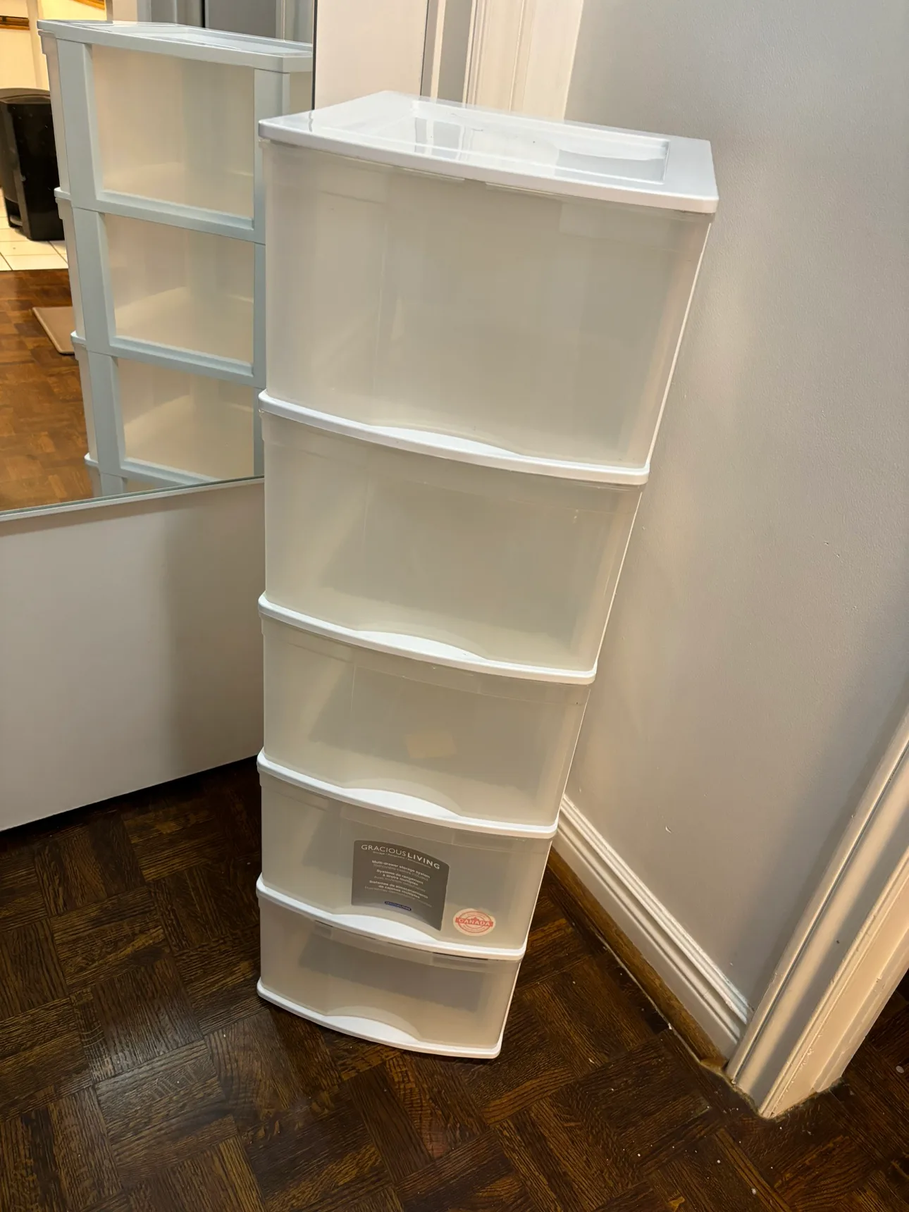 Gracious Living 5 Drawer Storage Tower thumbnail