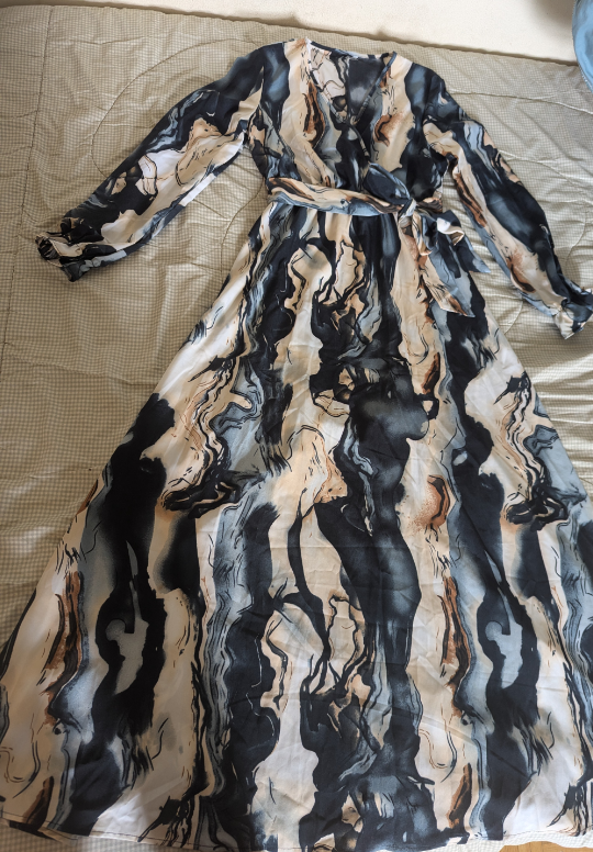 Long Sleeve Wrap Dress - photo 3