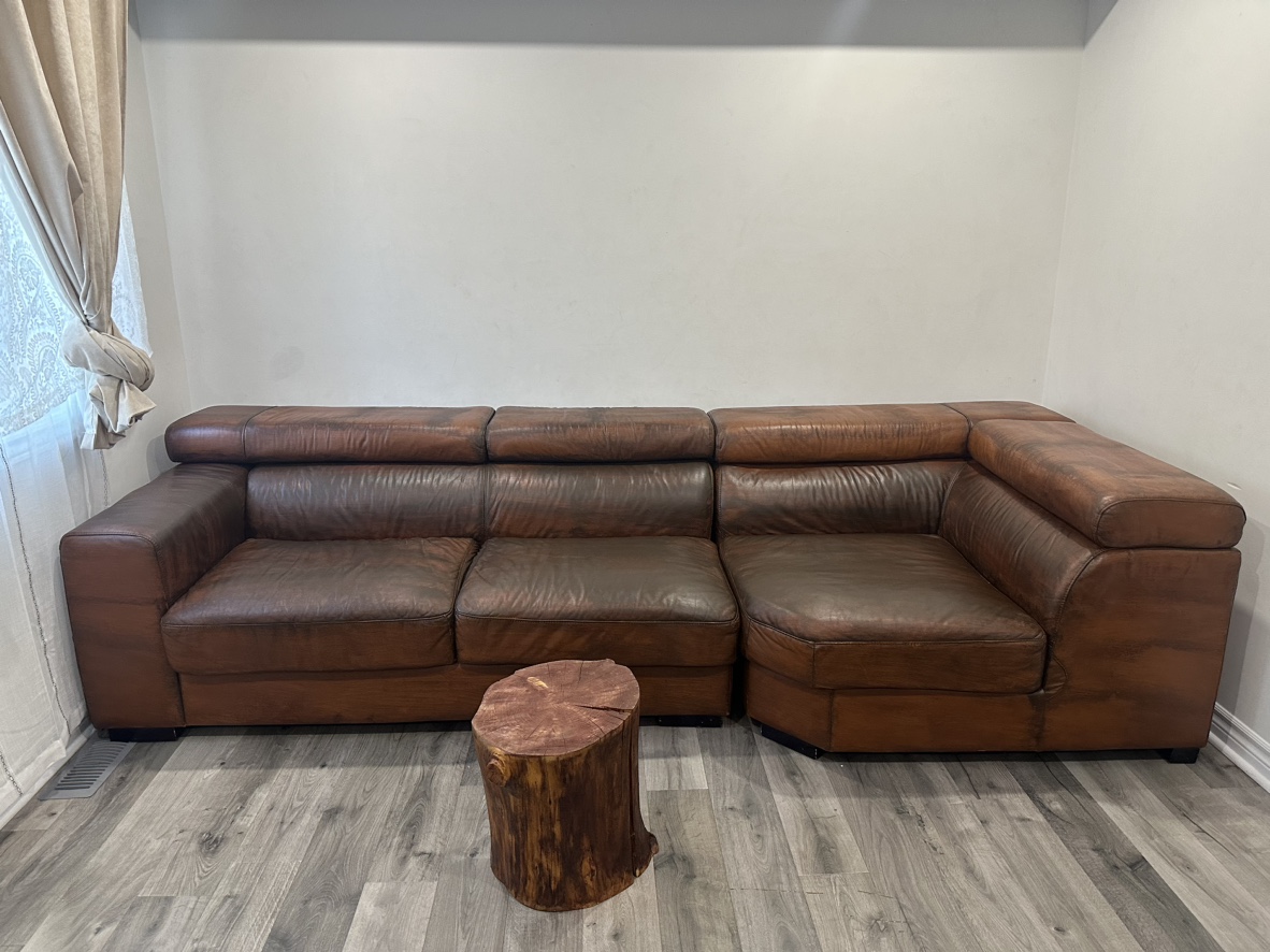 Genuine Leather Sectional