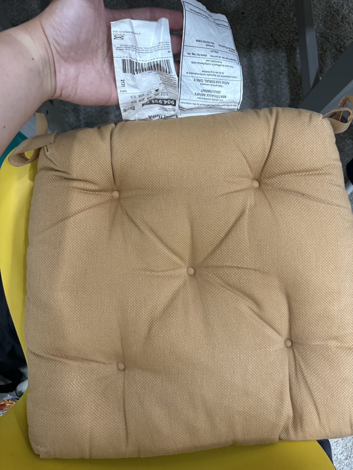 IKEA Beige Chair Pads for 4 of them