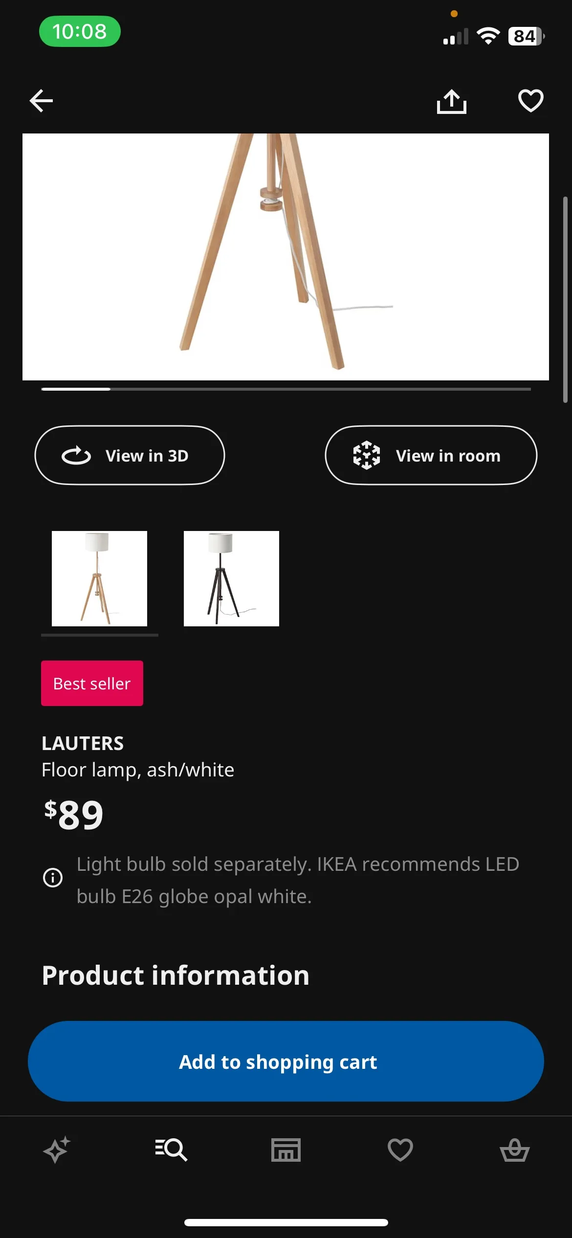 IKEA LAUTERS Floor Lamp image indicator(2)