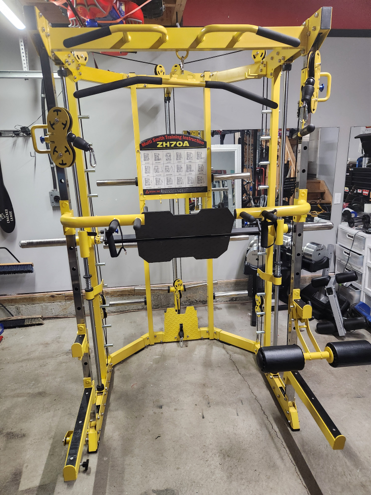 Complete Home Gym Setup: Functional Trainer, Smith Machine