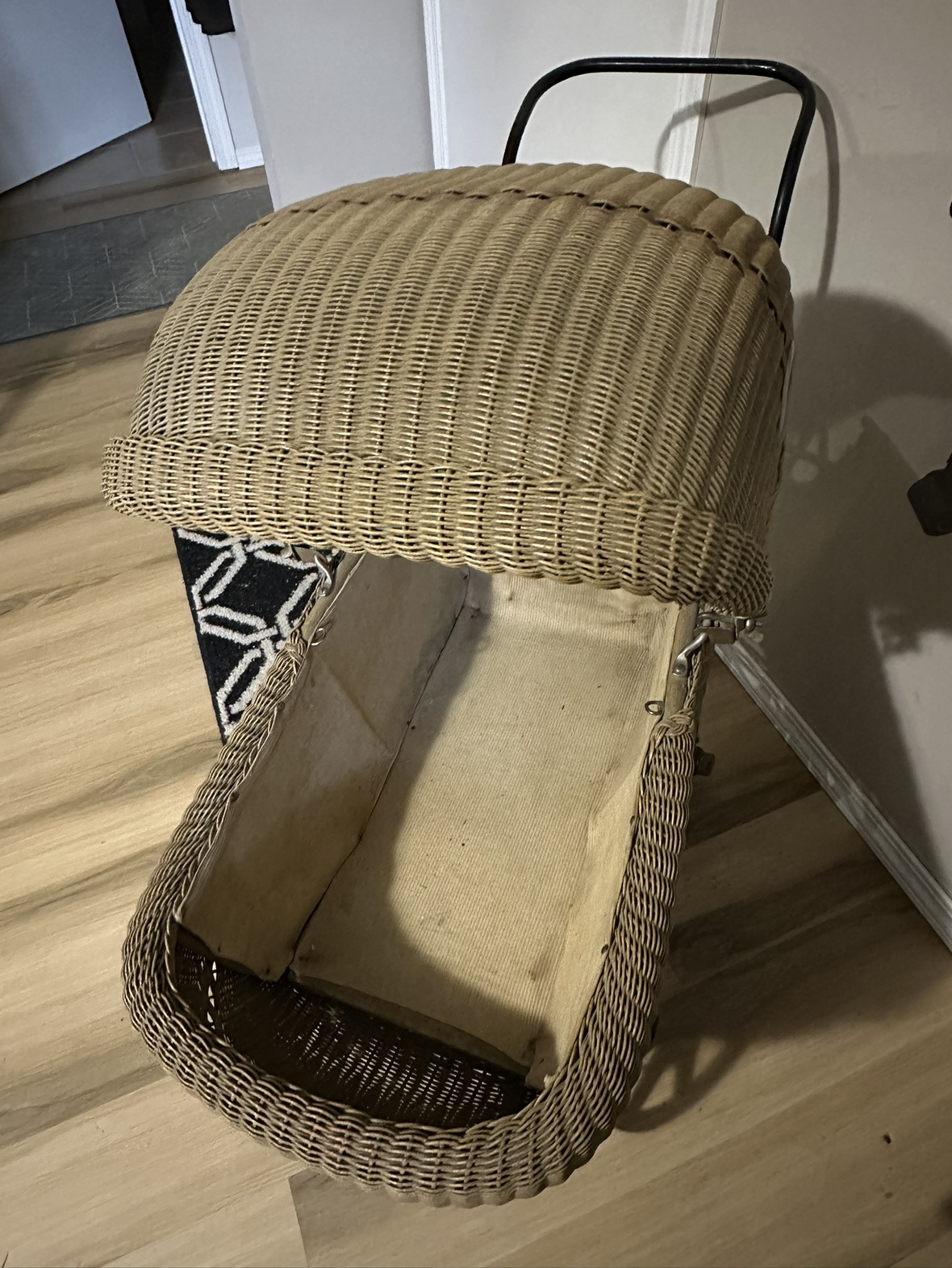 Wicker Baby Carriage
