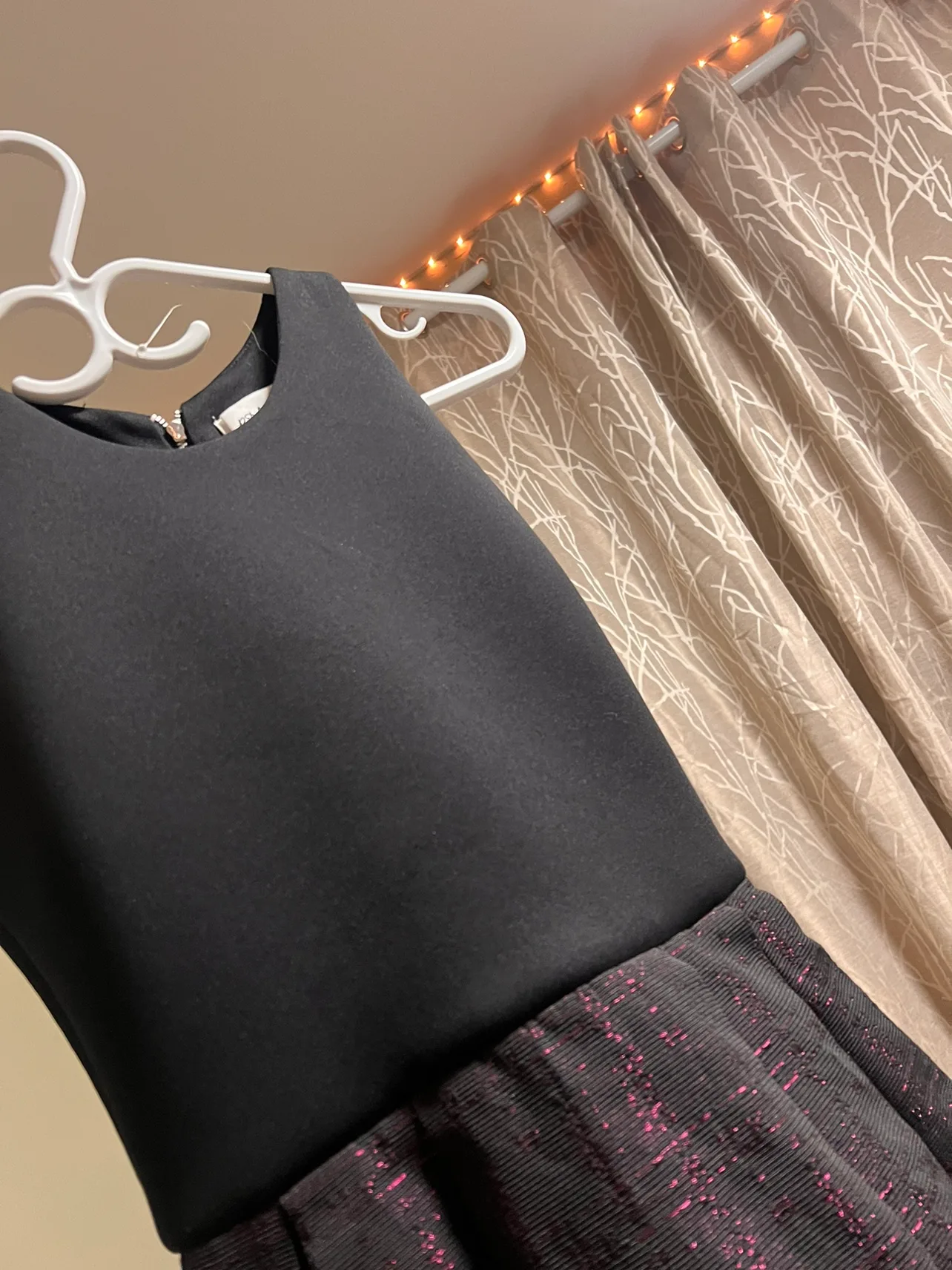 Black and Pink  Sleeveless Dress thumbnail
