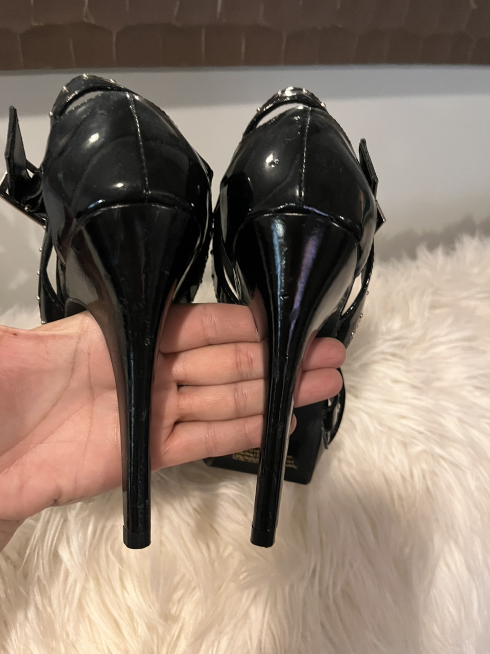 Black Studded Heels - photo 3