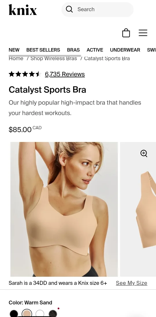 Knix Catalyst Sports Bra thumbnail