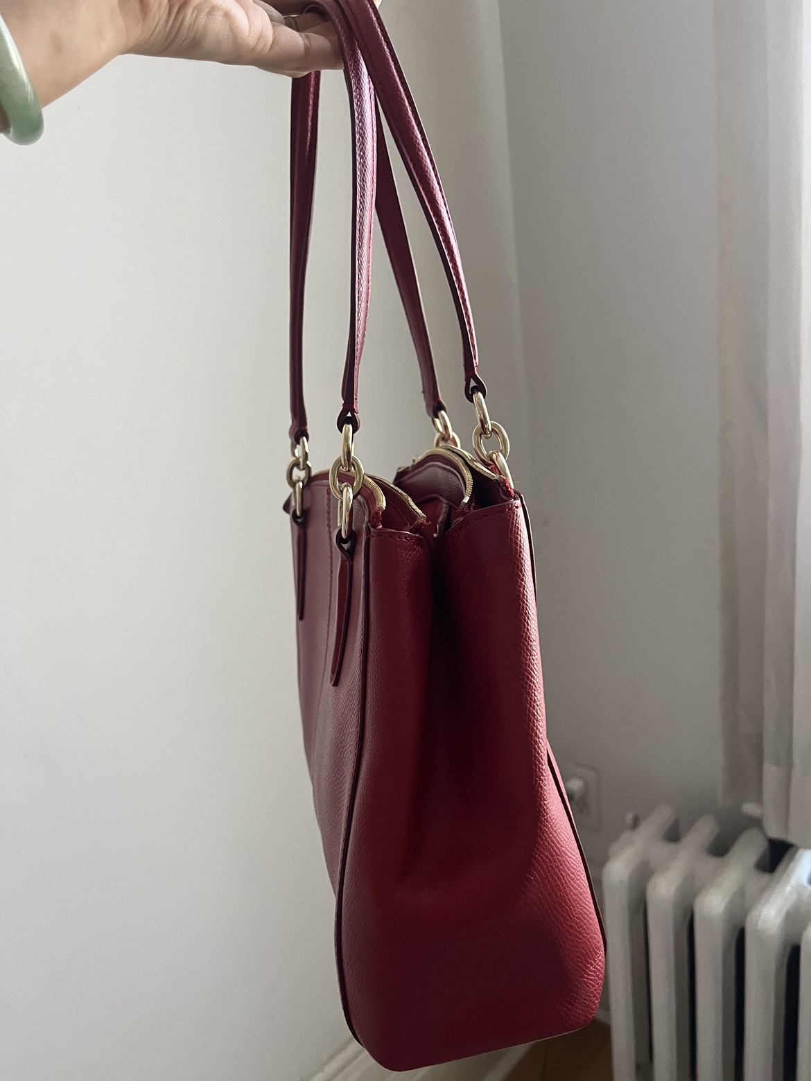 Coach Red Leather Bag - photo 3