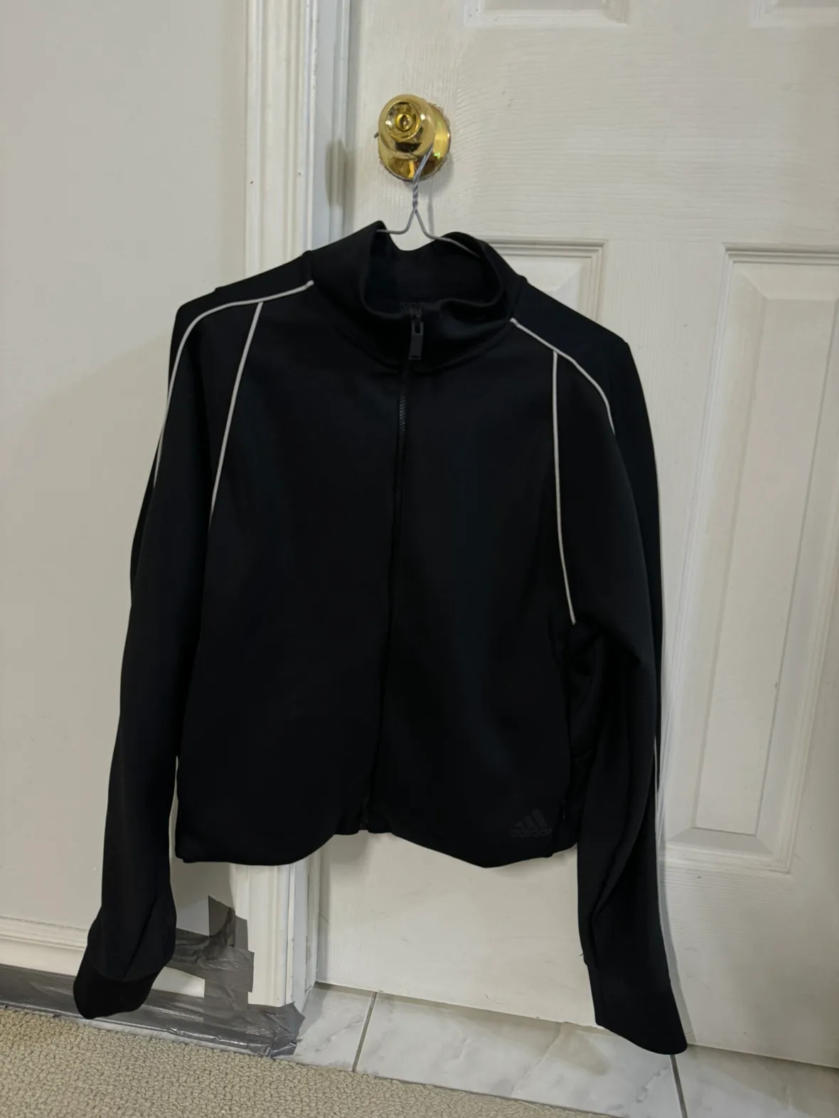 Adidas Black Zip-Up Track Jacket image indicator(2)