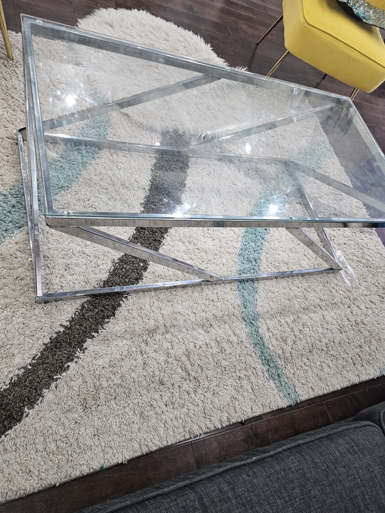 Sofa with glass table - photo 4