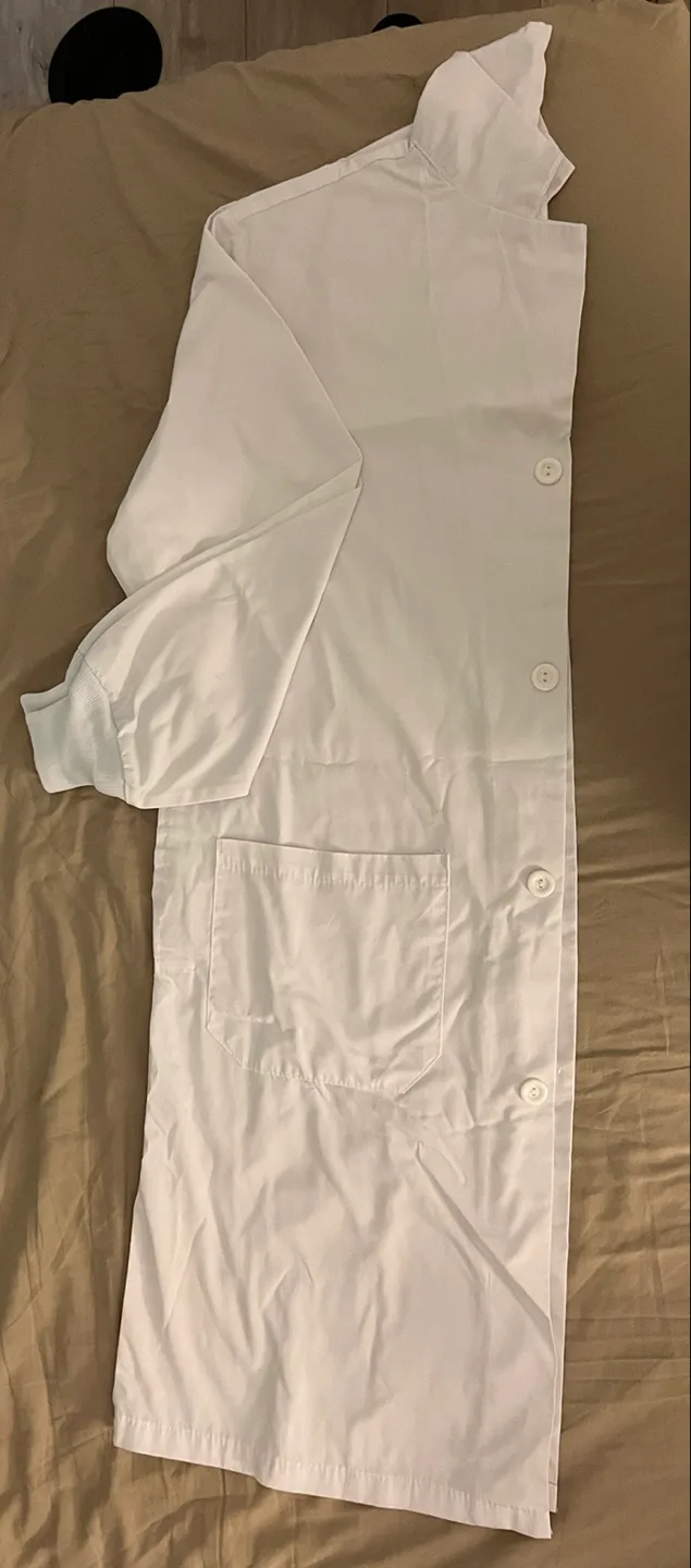 Never used White Lab Coat with cuffs thumbnail