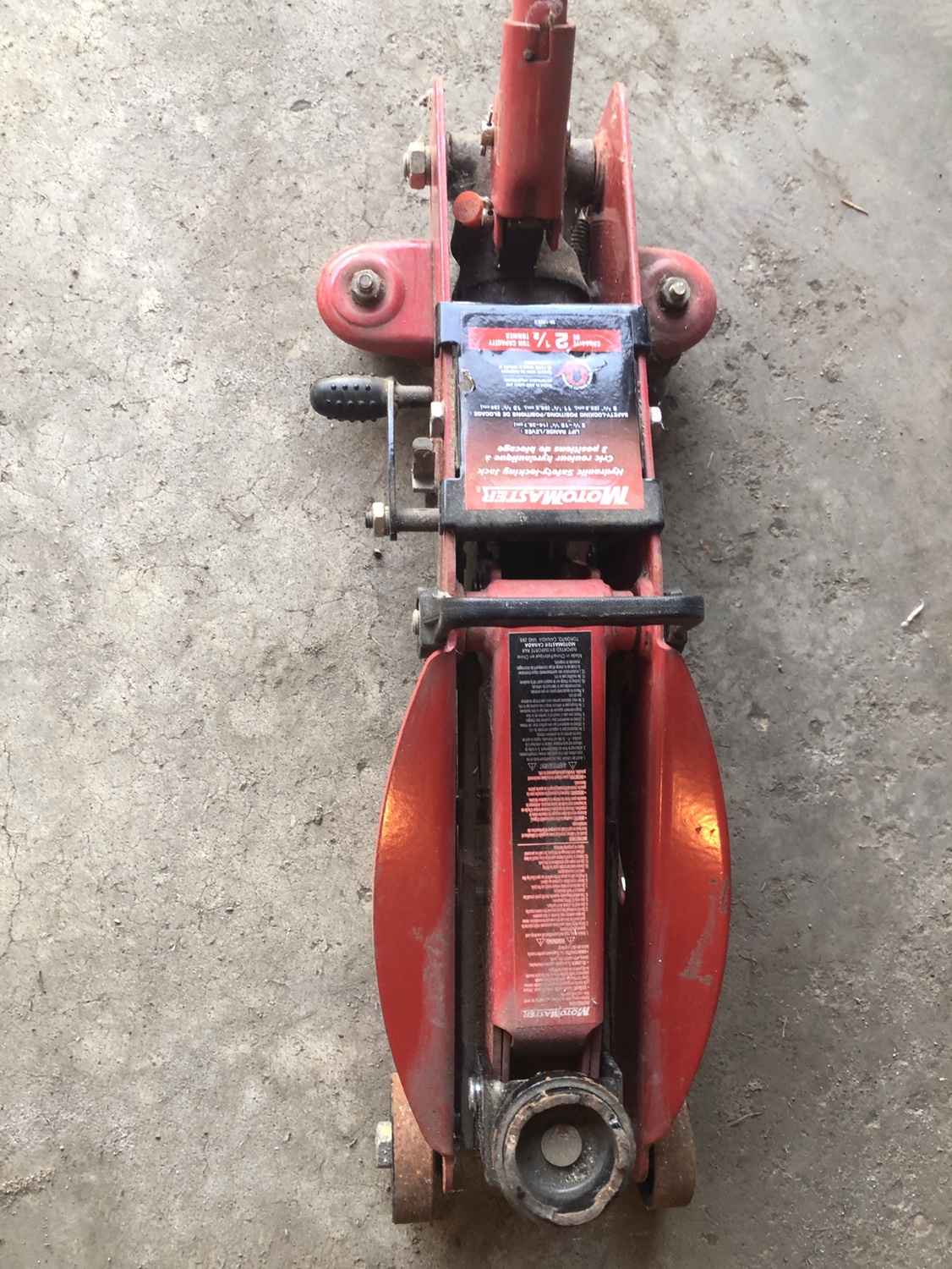 MotorMaster Hydraulic Safety-Locking Jack