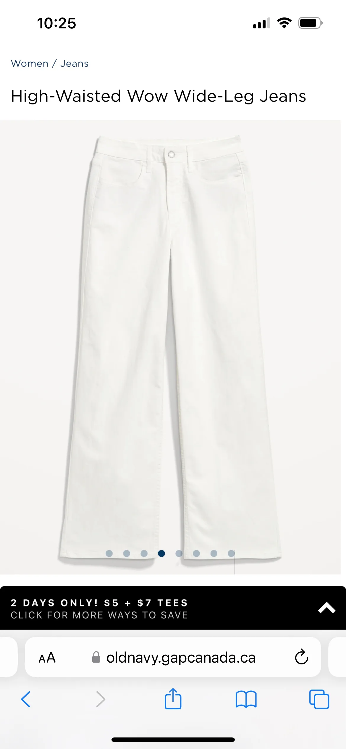 High-Waisted Wow Wide Leg Jeans - BNWT image indicator(3)