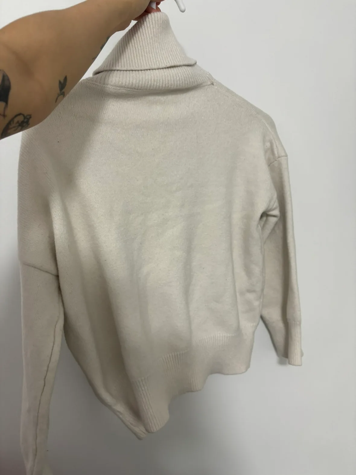 White Turtleneck Sweater - #freecycle thumbnail