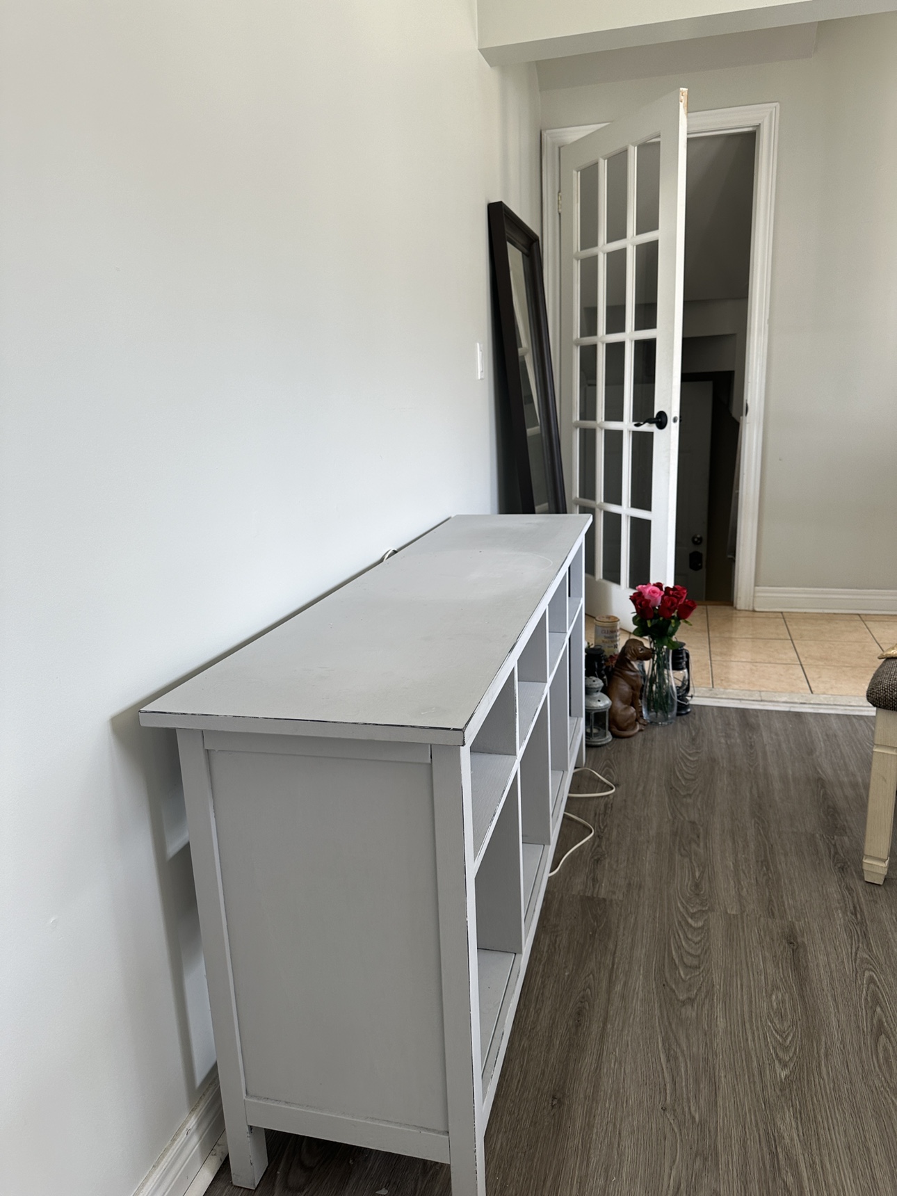 Grey TV Stand with Shelving - photo 2