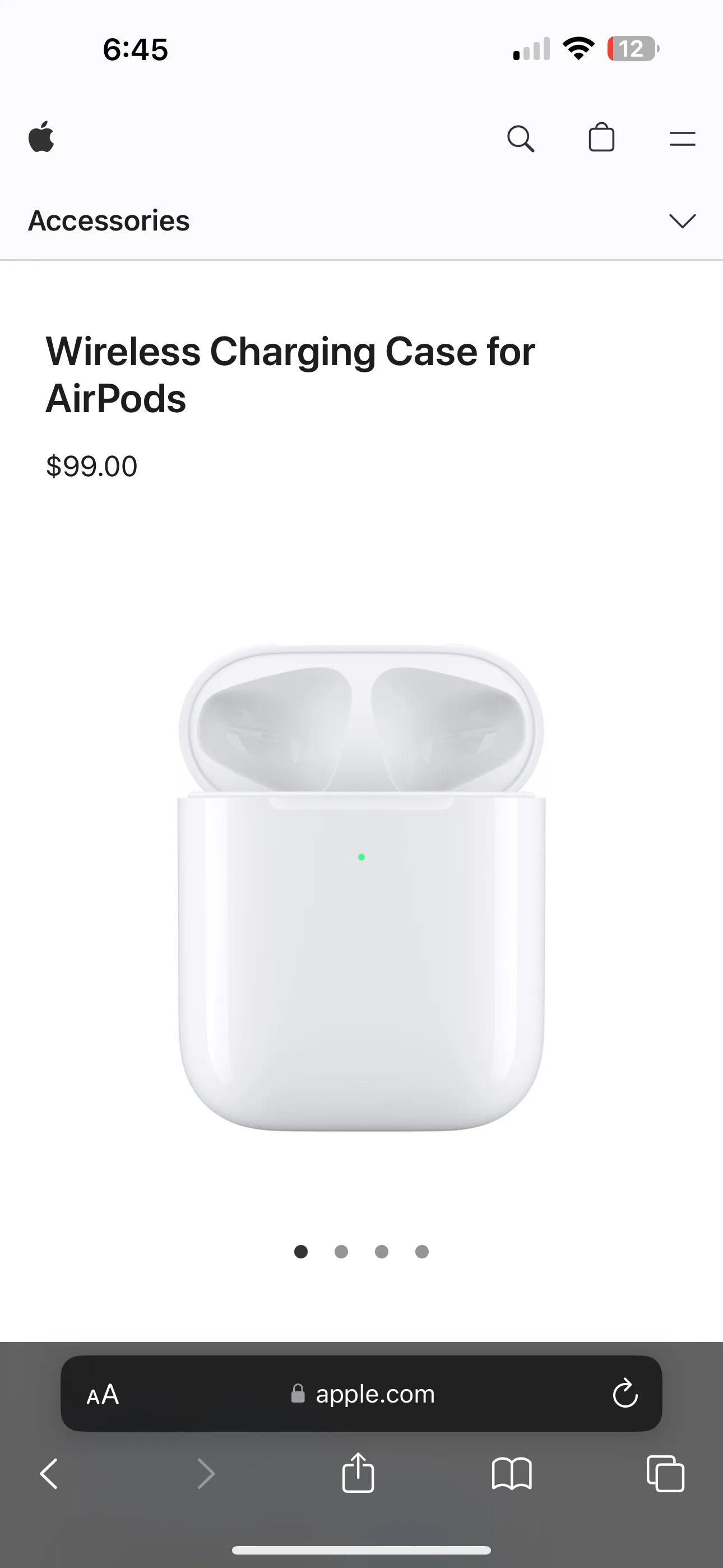 Wireless Charging Pink AirPods Case image indicator(4)