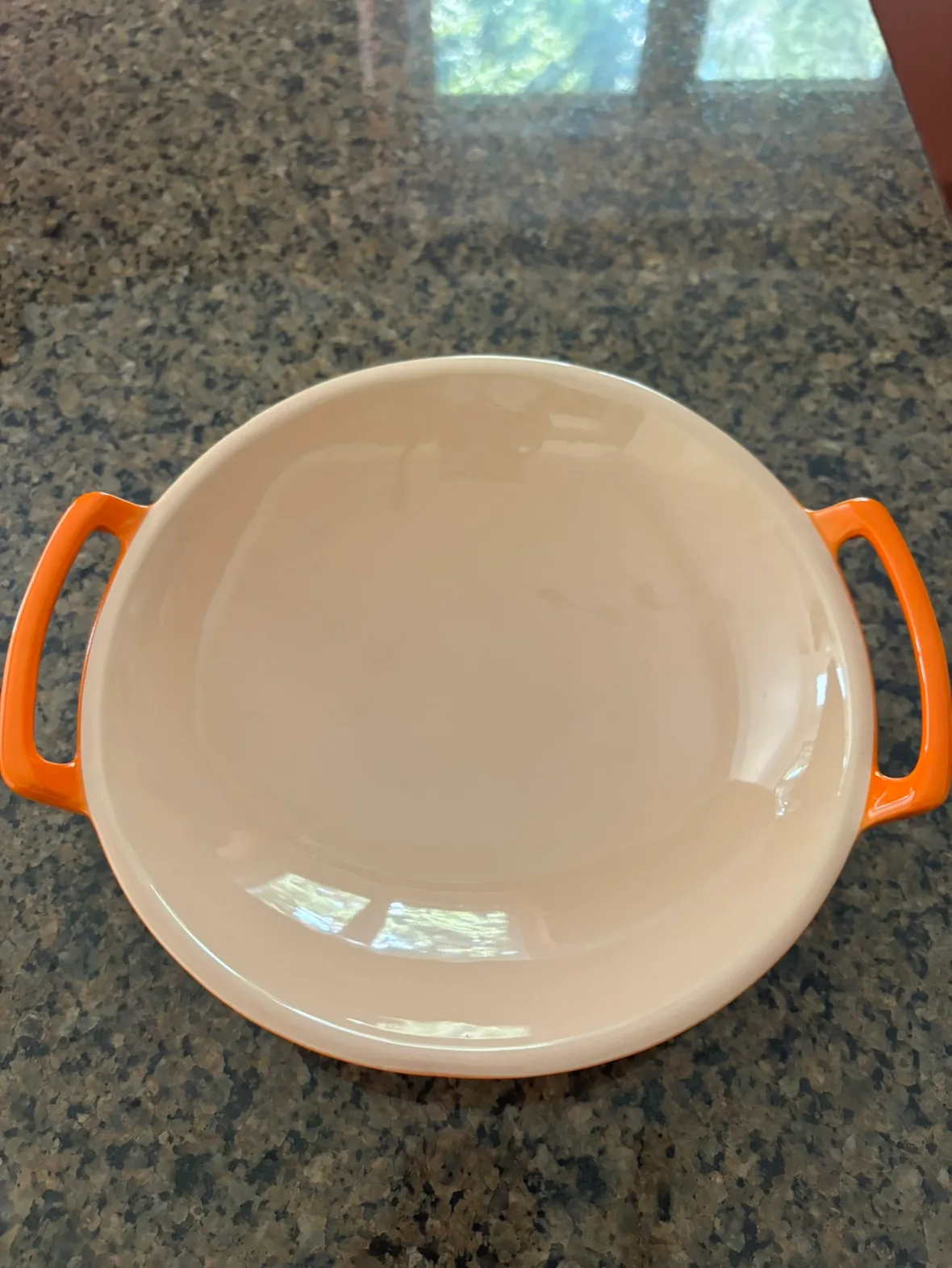 Le Creuset Orange Serving Dish with Handles thumbnail