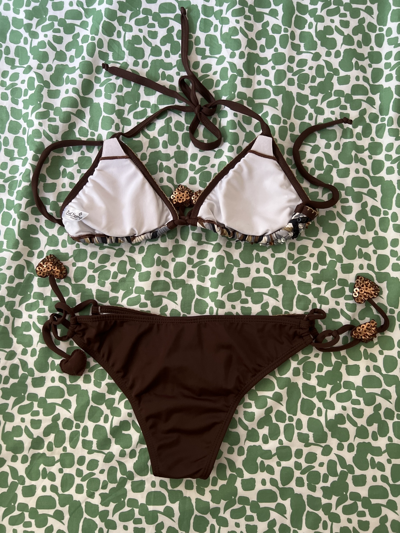 Brown Sequin Bikini #FREECYCLE - photo 2