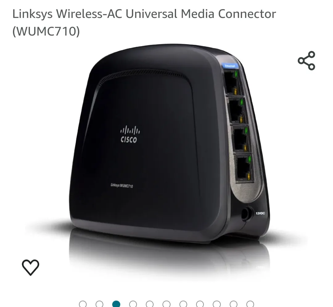 Linksys WUMC710 Wireless-AC Universal Media Connector image indicator(2)