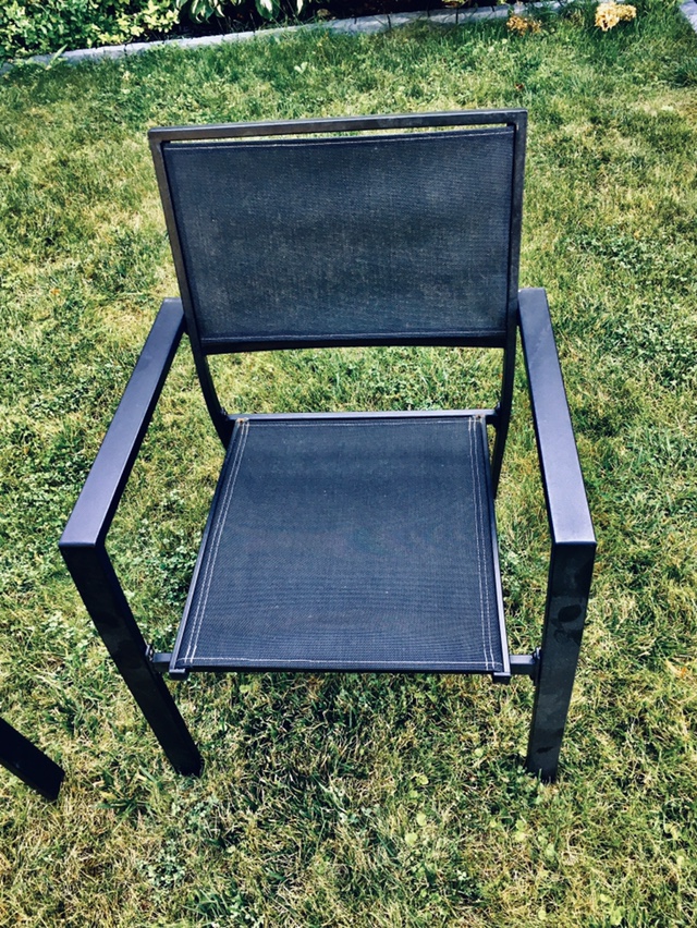 4 people conversation set great condition black colour comfy - photo 5