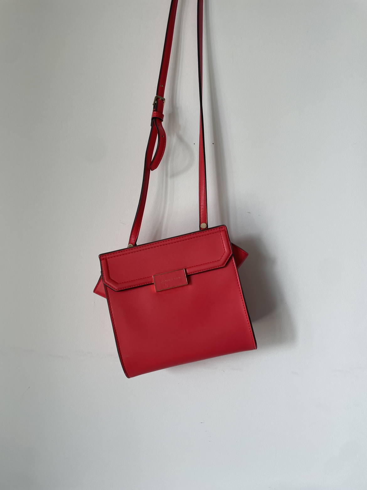 Charles & Keith Red Crossbody Bag