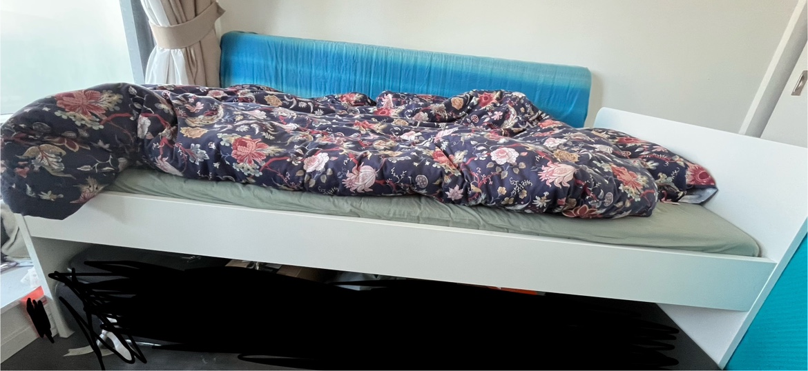 White IKEA Twin Bed Frame