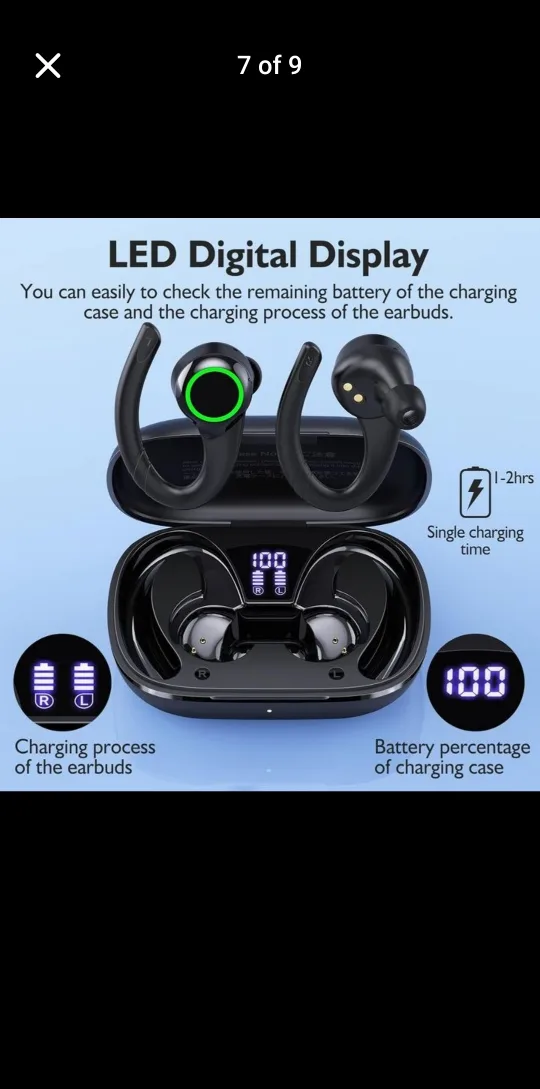 Wireless Bluetooth Earbuds image indicator(7)