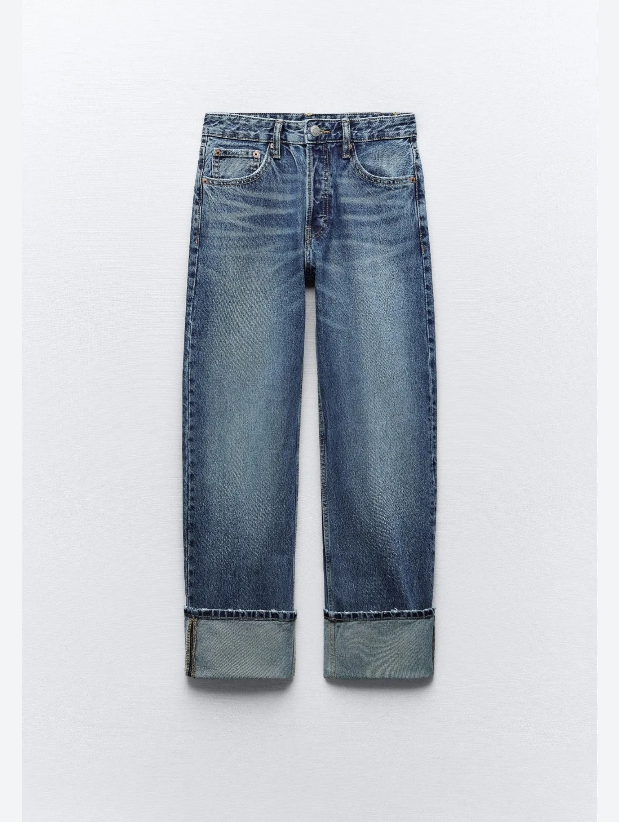 High Waisted Straight Leg Jeans thumbnail
