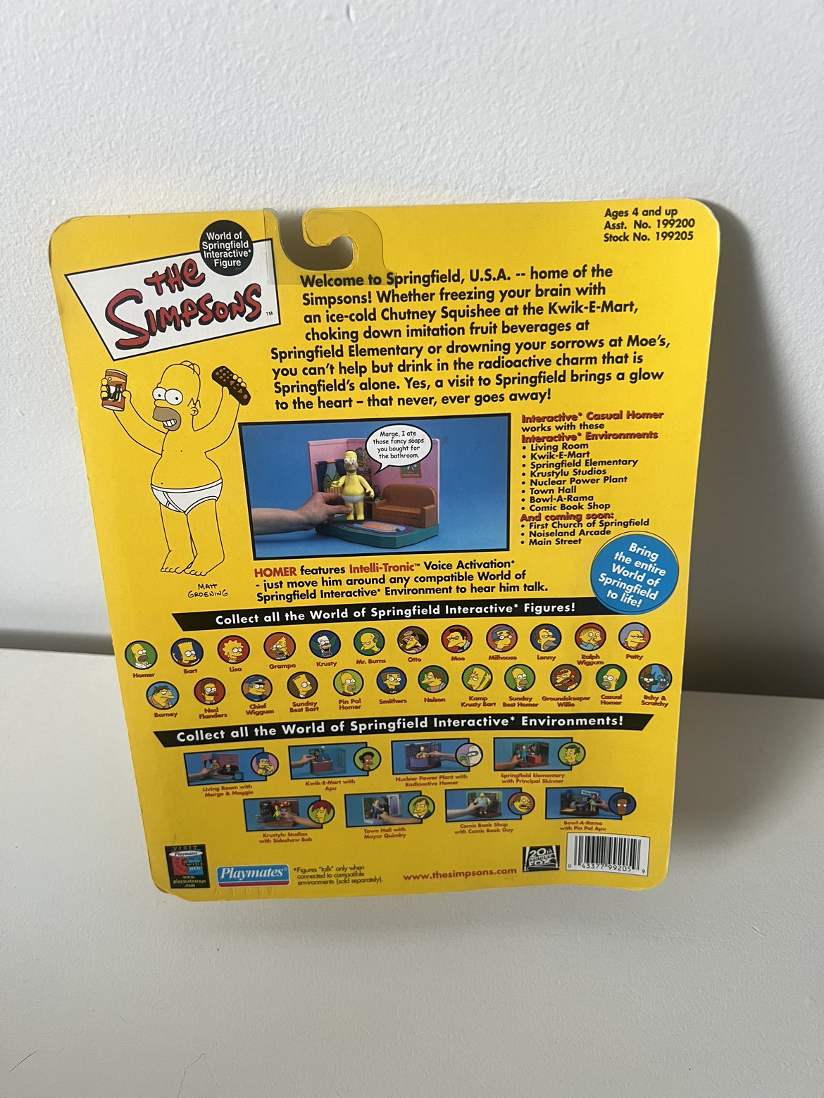 The Simpsons Playmates Intelli-tronic Casual Homer Figure - photo 2