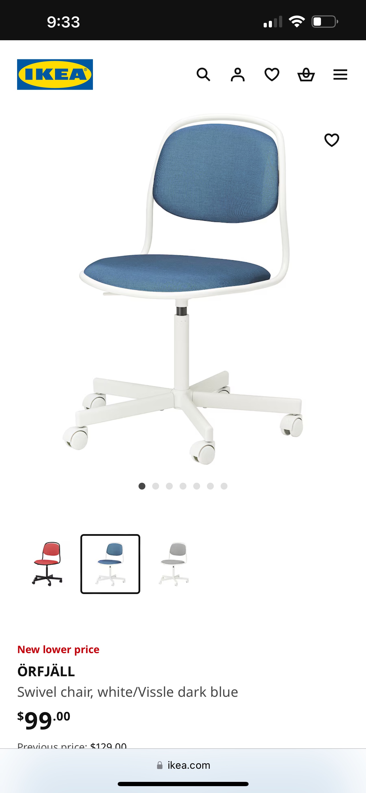 ikea green swivel chair - photo 2