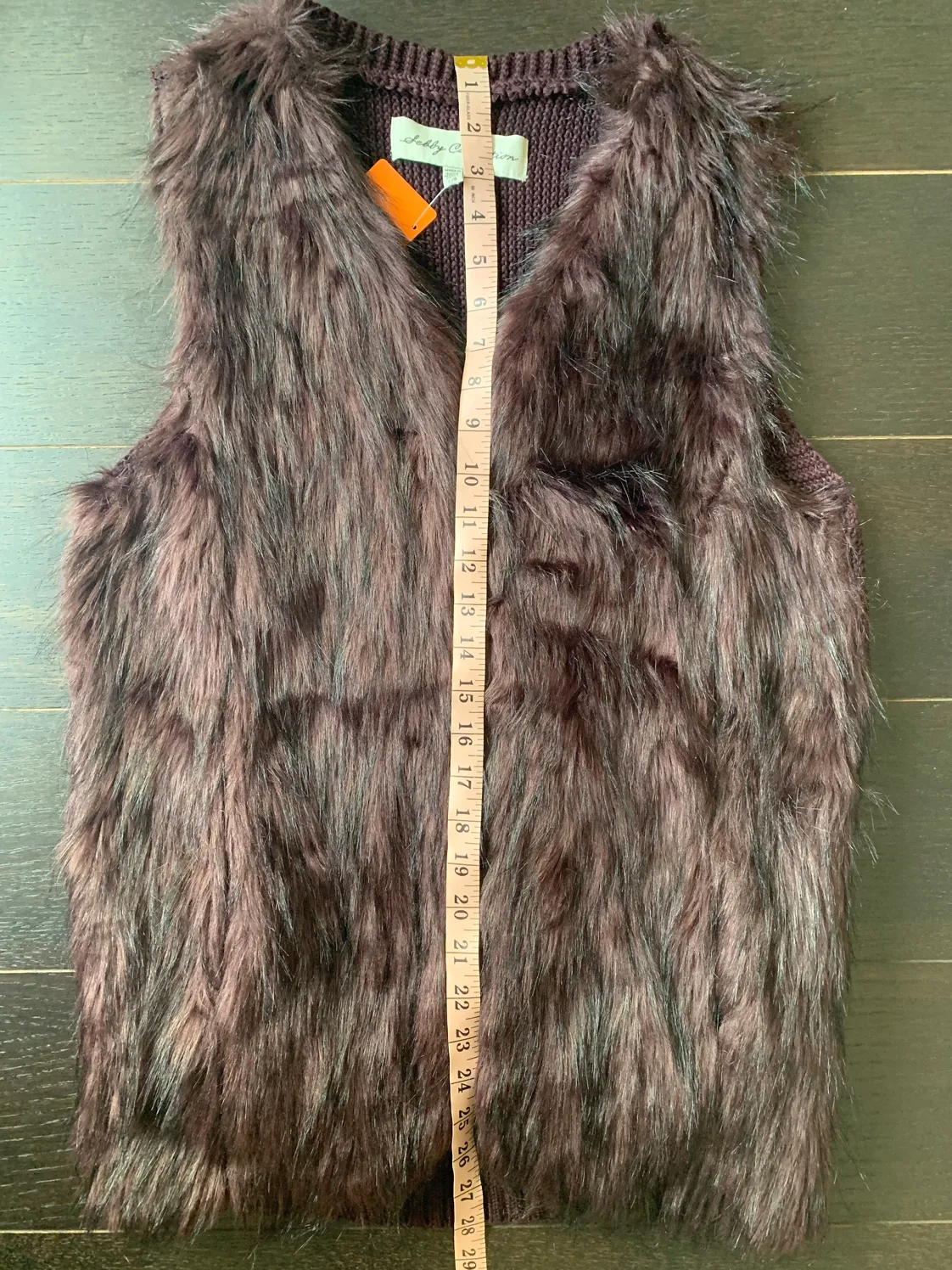 Faux Fur Knitted Purple Vest image indicator(7)